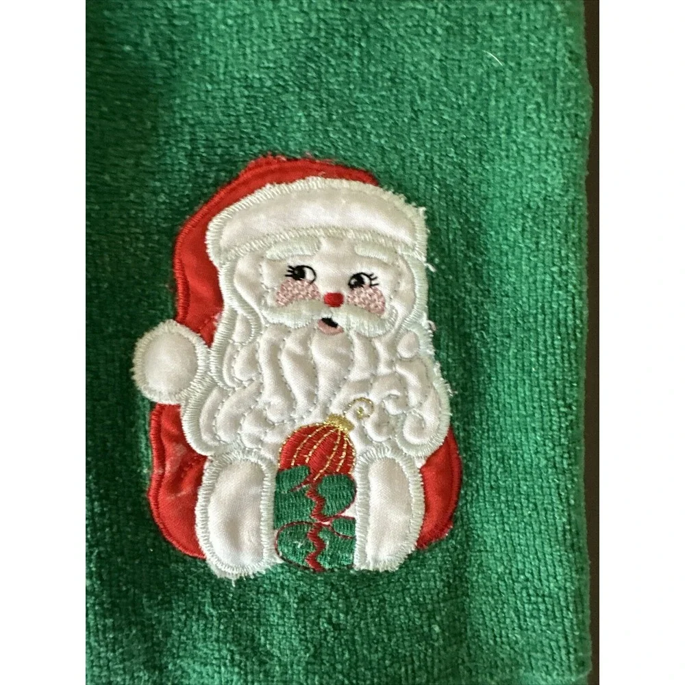 4 Vintage‎ Christmas Printed Hand Guest Fingertip Towels